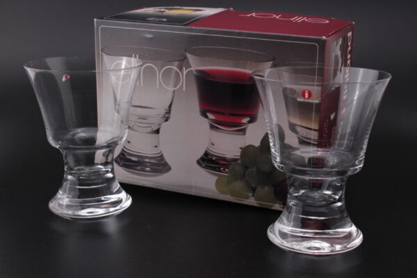 IITTALA, ELINOR, VIINILASIT, 2 KPL , JORMA VENNOLA - Image 3
