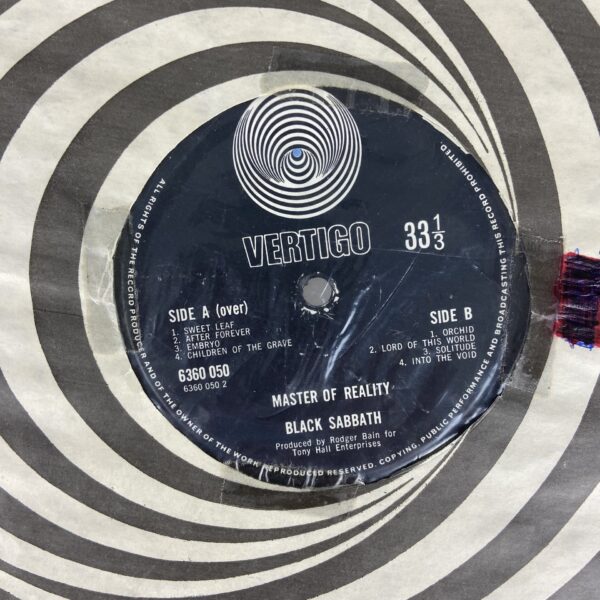 BLACK SABBATH MASTER OF REALITY LP - Image 5