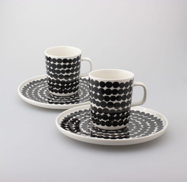 MARIMEKKO OIVA RÄSYMATTO MUKIT JA LAUTASET, 2 KPL