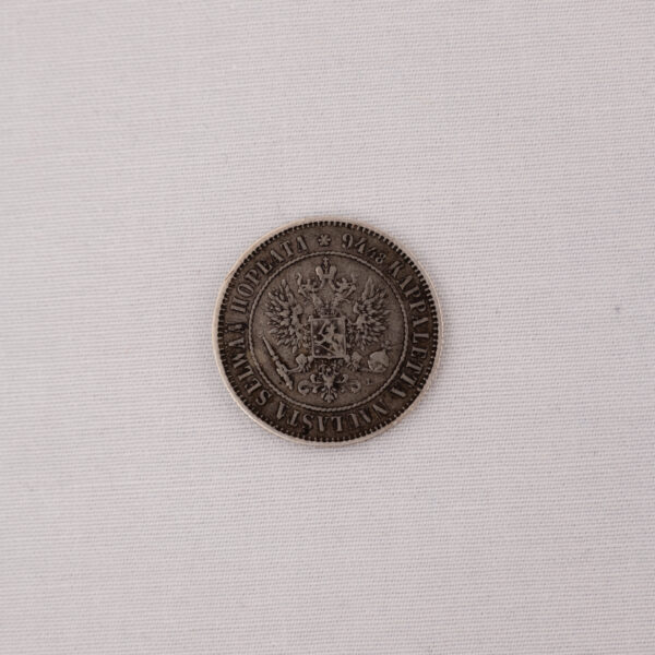 HOPEINEN 1 MARKAN KOLIKKO 1890 - Image 2