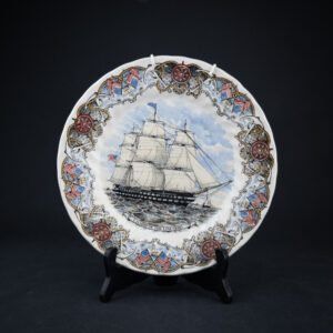 CHURCHILL CURRIER & IVES U.S. SHIP OF THE LINE OHIO SEINÄLAUTANEN