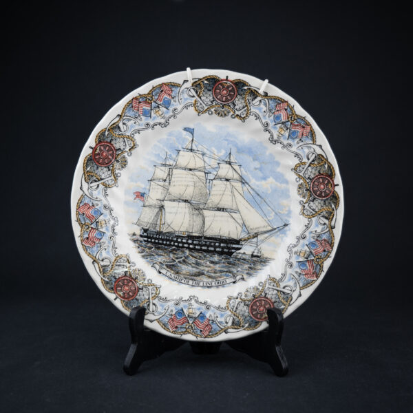 CHURCHILL CURRIER & IVES U.S. SHIP OF THE LINE OHIO SEINÄLAUTANEN