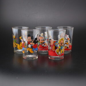 VINTAGE DISNEY JUOMALASIT, 5 KPL