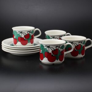 ARABIA KIRSIKKA KUPIT JA TASSIT, 4 KPL