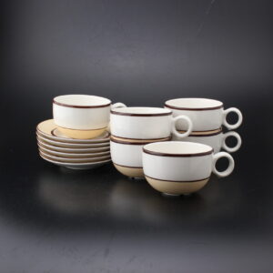 ARABIA OLKI KAHVIKUPIT JA TASSIT, 6 KPL