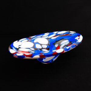 VÄRIKÄS MILLEFIORI-TAIDELASIKULHO