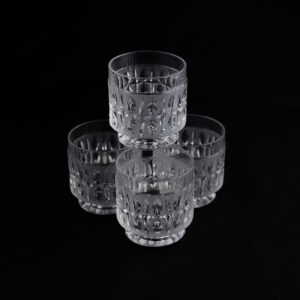 GORHAM CRYSTAL OLIVE CUT BRANDYLASI 4KPL